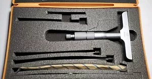 Mitutoyo Depth Mic 0-4" No. 129-131 DMC 4-4" - Picture 1 of 17