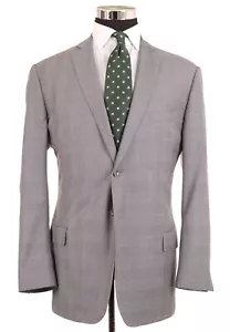 Traje Chaqueta Pantalones J. Hilburn Gris Glen a Cuadros Cuadros Vitale Barberis 2 piezas 45 L - Imagen 1 de 11