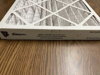 GENERALAire GFI# 7134 DH95 filter 13.3” X 13.3” X 2” Dehumidifier - Image 1 of 3