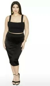 Crop top Simone Aviv 8 nero senza maniche moderno classico Y2K versatile - Foto 1 di 6