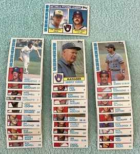 TOPPS 1984 MLB SET - Complete - Milwaukee Brewers - Picture 1 of 2