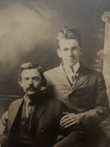 RPPC Almer E Keisten Vater und Vogel Peter Keisten Alter 16 Anfang 20. Jahrhundert Ky - Bild 1 von 4