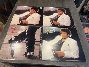 Michael Jackson Vinyl Pop Music 4 Vintage Record Lot 3 Thriller-1 Dirty Diana - Picture 1 of 6