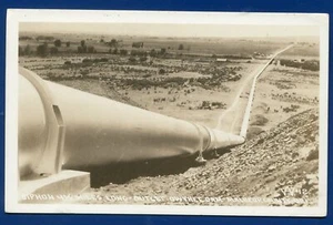 Siphon Outlet Pipe Owyhee Dam River Malheur County Oregon OR Real Photo Postcard - Picture 1 of 2