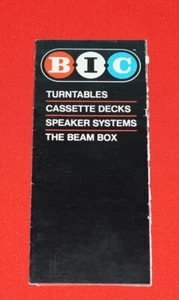 Folleto de catálogo de bolsillo desplegable de línea completa BIC Audio de colección (solo folleto) - Imagen 1 de 7