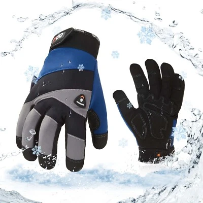 Vgo 1 Pair  -20℃/-4°F COLDPROOF, Winter Work Gloves, Oil Resistant (SL7721FW) - Image 1 of 4