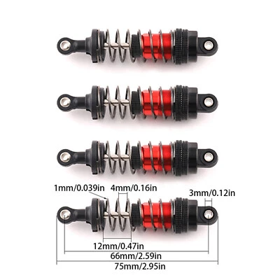 RC Auto Öl Druck Stoßdämpfer für 1/12,1/14,1/16 RC Autos - Bild 1 von 4