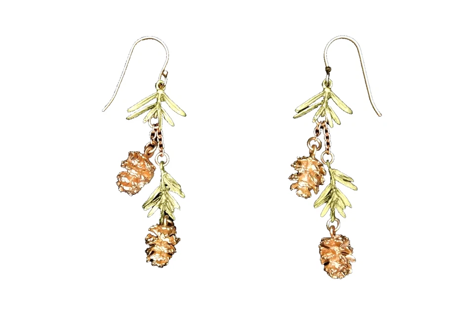 PENDIENTES DE ALAMBRE AGUJA DE PINO MICHAEL MICHAUD 3640 BZ Foto 1 de 1