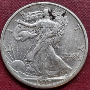 1917 Walking Liberty Half Dollar 50c High Grade XF - AU Details #89550 - Picture 1 of 2