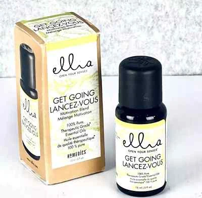 Aceite esencial Homedics Ellia Get Going 15 ml aromaterapia pura limón botella nueva Foto 1 de 4