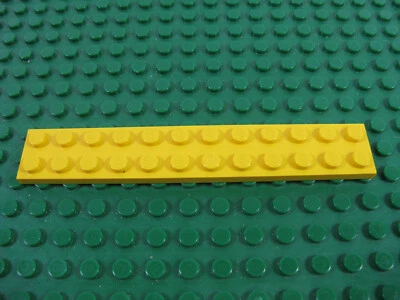 LEGO Yellow Plate 1989 2 x 12 marco base Black Seas Barracuda 6285 #2445 Foto 1 de 2