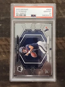 2023 Panini Mosaic CJ Stroud NFL Debut Rookie RC #ND-3 PSA 10 Texans GEM MINT - Picture 1 of 2