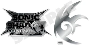 Juego de pegatinas metálicas Sega Sonic x Shadow Generations Japón nuevas con seguimiento - Imagen 1 de 1