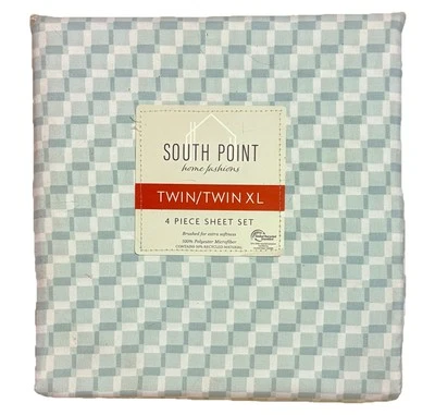South Point Home Fashions Twin/Twin XL, 4 Piezas Juego de Sábanas Hojas Nuevo Foto 1 de 4