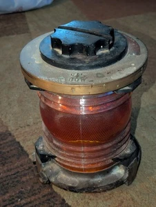 Grande barca fluviale vintage Perko TUTTO TONDO GIALLO CHIARO 360 GRADI bronzo fuso - Foto 1 di 13