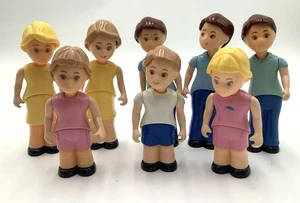 8pc Vtg Little Tikes Dolls- Dollhouse Family Figurines - Picture 1 of 5