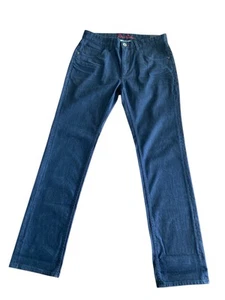 Robert Graham Kipling Jeans Mens Size 32x32 Straight Leg  Dark Blue Denim New - Picture 1 of 18