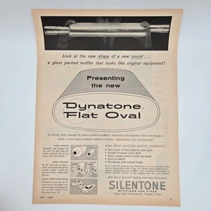 Silenciador Dynatone tono plano Silentone, Toledo Ohio 1960 anuncio impreso 8,25 x 10,75 - Imagen 1 de 2