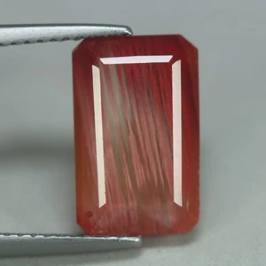3.76 Cts_Ravishing Best Color_100 % Natural Unheated Red Andesine_Sunstone - Picture 1 of 3