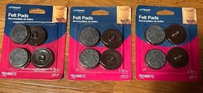 Softtouch By Waxman 1-1/2” Felt Pads 8 Pieces  - Image 1 of 3