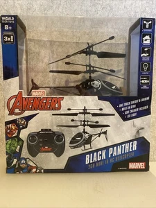 Black Panther Marvel Avengers Hand Control RC Helicopter 2 CH mini Ir 34598 - Picture 1 of 2