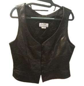 Michael Hodan North Beach Leather Vest - Picture 1 of 3