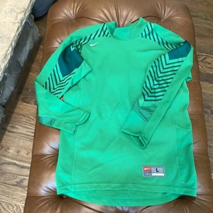KINDER NIKE DRI-FIT TEAM TORWART GRÜN LANGARM FUSSBALLTRIKOT - GRÖSSE LARGE - Bild 1 von 5