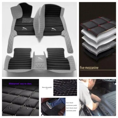 Alfombrillas de coche personalizadas impermeables para Jaguar todos los modelos forro de alfombra delantera y trasera Foto 1 de 4