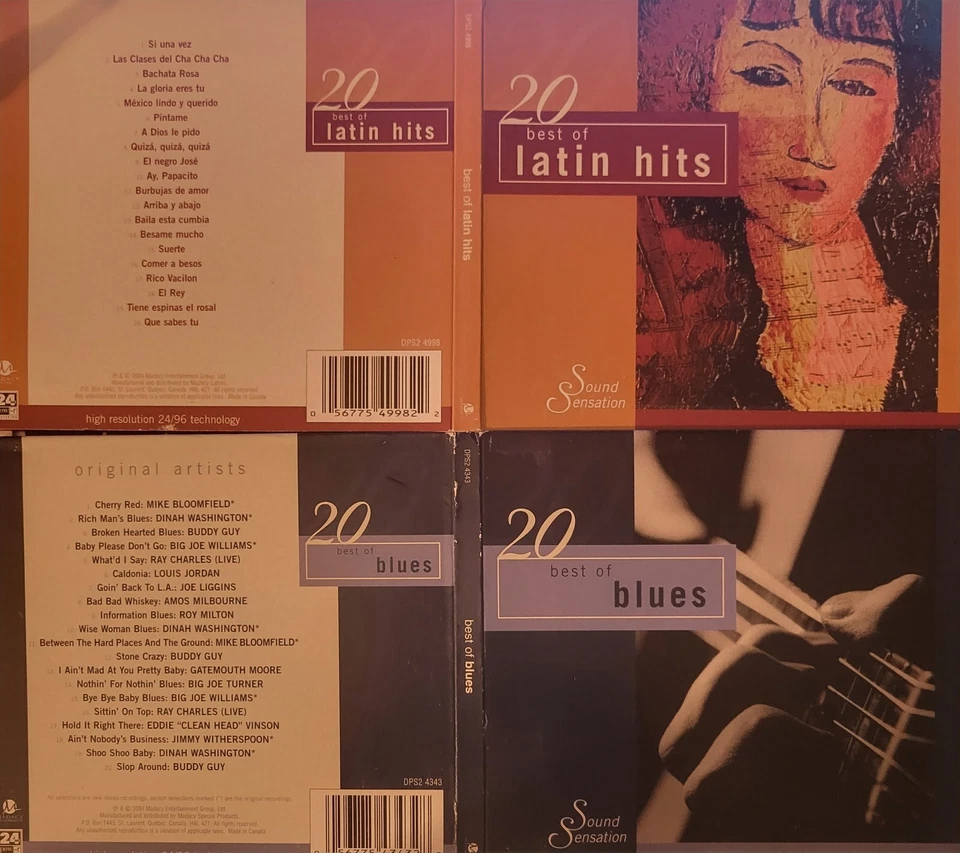 Lot 2-CDs Sound Sensations Blues Latin Buddy Guy Dinah Washington Roy Milton - Imagem 1 de 1
