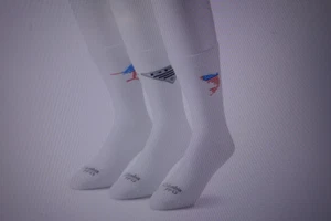 Men's Columbia 3-pack PFG Americana Crew Socks White Size 6-12 $18 - Picture 1 of 9
