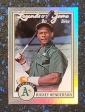 2023 TOPPS SERIES 2 BASEBALL RICKEY HENDERSON LEGENDS OF THE GAME INSERT #LG-12