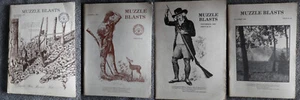 MUZZLE BLASTS magazine 1980: SEPTEMBER, OCTOBER, NOVEMBER, DECEMBER VGC - Picture 1 of 9