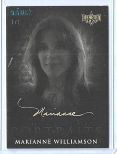 2022 DECISION 2020 MARIANNE WILLIAMSON VAULT PORTRAITS CARD CP16 1/1 MASTERPICE - Picture 1 of 2