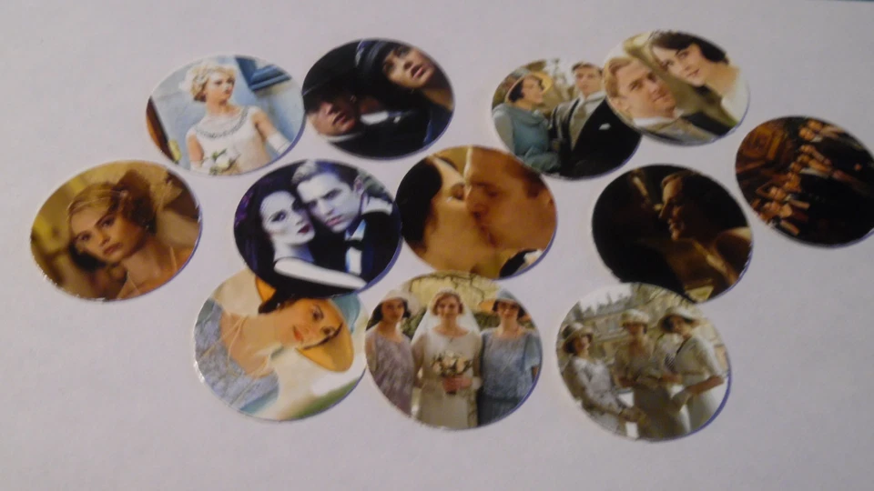 Imágenes de tapa de botella de una pulgada precortadas Downton Abbey Actors envío gratuito Foto 1 de 1