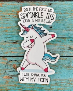 Funny Unicorn Car Decal - Laptop Sticker - Waterproof Sticker - Sarcastic - Picture 1 of 4