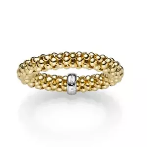Flexibler Goldring 4,0 mm Stärke 585-Gelbgold Damenring elastisch Flex-Schmuck - Bild 1 von 1