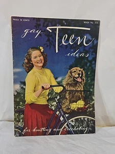 40er Jahre Gay Teen Ideen zum Stricken und Häkeln Magazin Musterheft - Bild 1 von 10