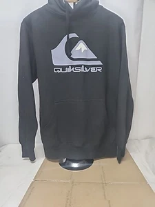 Sudadera con capucha negra Quiksilver pequeña para hombre - Imagen 1 de 4