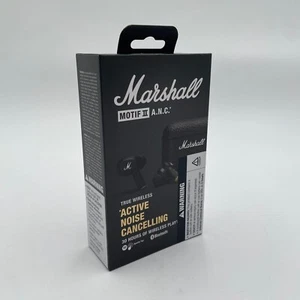 Marshall Motif II True Wireless Active Noise-Canceling Earbuds Headphones Black - Picture 1 of 4