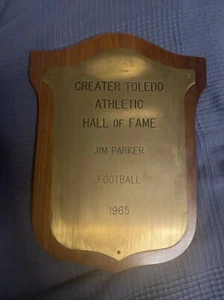 Greater Toledo Athletic Hall Of Fame Plaque Jim Parker NFL HOF - Picture 1 of 3