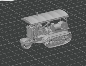 Tractor Holt 75 15 mm/1:100 resina WW1 con capota blanda - Imagen 1 de 1