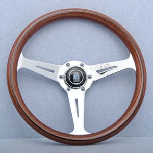 Volante NARDI Classic 360 mm in legno di mogano con finitura cromata - Bild 1 von 4