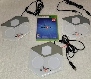 3 Disney Infinity USB Portal Bases For Xbox 360 N31039 & 2.0 Edition Game Disc - Picture 1 of 11