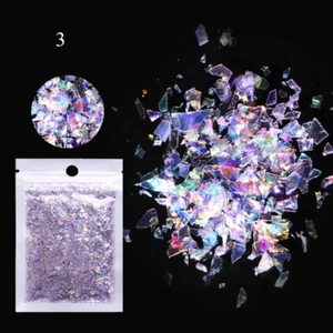 3D Nail Glitter Sequins Holographic Laser Flakes Nail Art Decoration Sparkly K - Picture 1 of 20