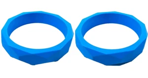 Lil' Jumbl BPA Free Baby Teething Bracelet BT012 Blue LOT OF 2 - Picture 1 of 5