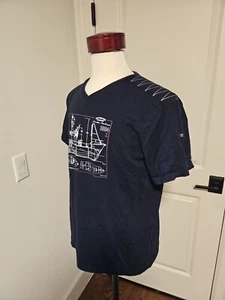 Camiseta náutica Terre De Marins azul marino talla XL - Imagen 1 de 7