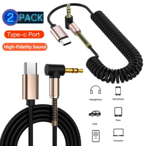 USB-C to 3.5mm Aux Cable Audio Cord Car Stereo For iPhone 15 Pro/Max/Plus - Photo 1 sur 13