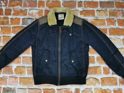 Chevignon Patrimonio Jones BOMBER Vintage Chaqueta Tog ´S Azul Marino Talla: M - Imagen 1 de 4