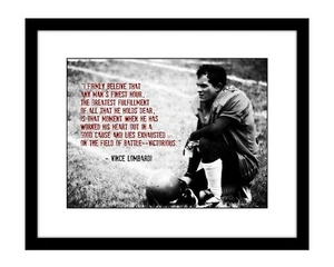 Vince Lombardi 8x10 Fotodruck Motivationszitat Finest Hour Fußball Sport - Bild 1 von 2