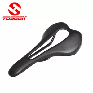 TOSEEK Full Carbon MTB Road Bike Saddle Comfort Big Hollow Racing Seat Cushion - Picture 1 of 9